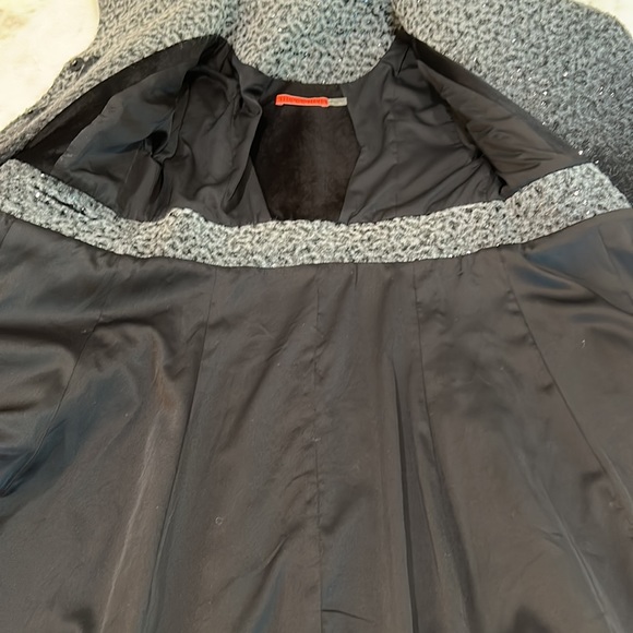 Alice & Olivia ombre wool ALine coat with sequin detail - Picture 11 of 13